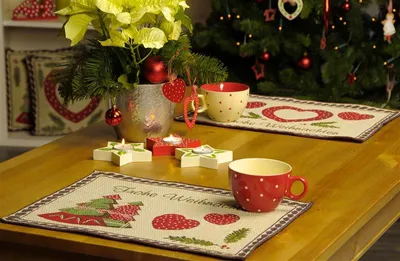 Produktbild von Tischset Platzset Advent Weihnachten ca. 33x46 cm Tannenbaum