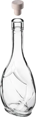 Obrázok produktu pre Sklenená fľaša – fľaša na tinktúru – 500 ml – syntetická zátka – sada 5 ks