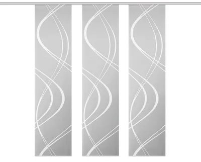 Produktbild von Schiebevorhang TIBERIO aus Dekostoff und Voile mit Scherli 245 x 60 cm