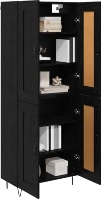 Zdjęcie produktu dla vidaXL Deska wysoka czarny dąb 69,5 x 34 x 180 cm materiał drewnopochodny