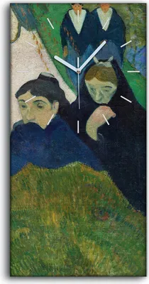 Produktbild von Leinwand Wanduhr Wandkunst Uhr Geräuschlos Kunstdruck 30x60 Arlésiennes - weiße Hände