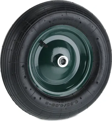 Produktbild von relaxdays Luftbereiftes Schubkarrenrad 4.80 4.00-8