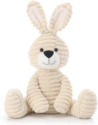 Produktbild von Plüschhase aus Rippenvelours, 30 cm, Kuscheltier für Kinder