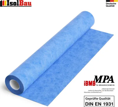 Isolbau Dichtbahn 10 m² Abdichtbahn wasserdicht Entkopplungsmatte Wand Boden Dusche
