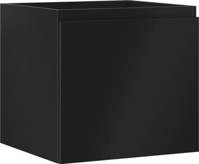 Produktbild von Mexen Orio Badezimmerschrank für Waschbecken 50 cm, 1 Schublade, schwarz matt - 91A10-05047-1-BF71