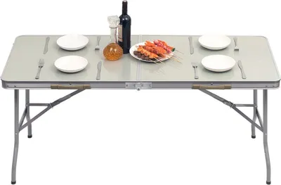 Produktbild von Camping Klapptisch – Verstellbar – Für 4 Personen – Faltbar – Picknicktisch