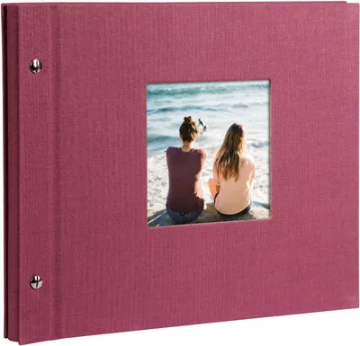Immagine prodotto di Album ad a spirale Goldbuch Bella Vista, colore fucsia, dimensioni 30x25 cm, con pagine bianche