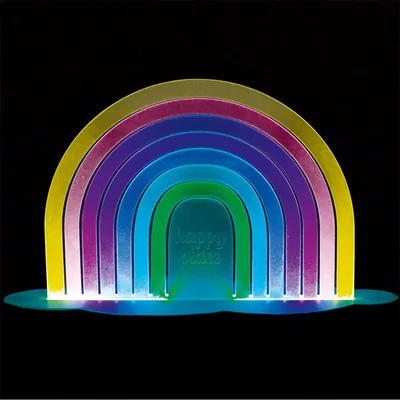 Produktbild von Regenbogenlicht, Farbwechsel, Klangsensor, USB-C- und Batteriebetrieb