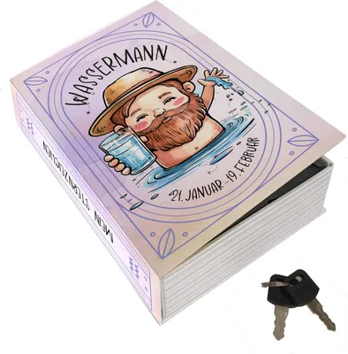 Produktbild von Mein Sternzeichen Booksafe L - Wassermann