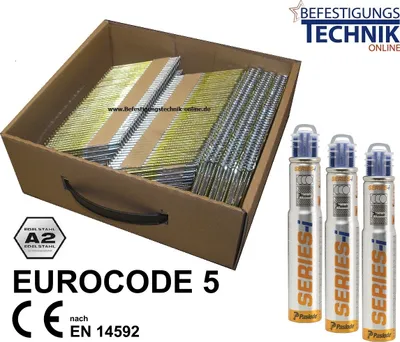 Produktbild von 34° Streifennägel 2,8x75mm Ring rostfrei A2 3x Gas für Paslode IM90Ci IM90Xi IM100Ci IM100Xi 4,0M