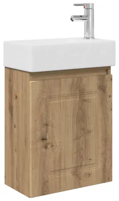 Immagine prodotto di vidaXL Mobile sottolavabo da bagno con rubinetto, rovere Artisan