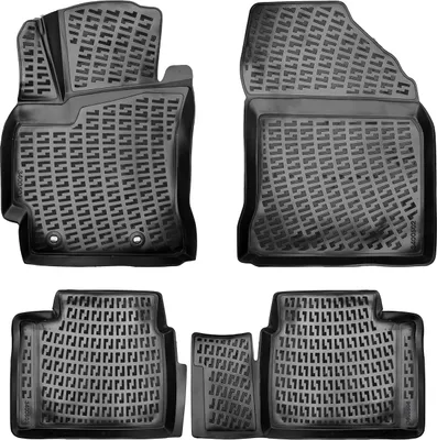 Produktbild von Rizline Gummimatten kompatibel mit Toyota Corolla 2013-2018 E160 Autofußmatten Auto Allwetter