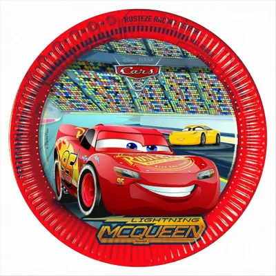 Produktbild von PROCOS  Teller Cars 3  Ø23cm, 8 Stück