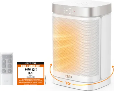 Zdjęcie produktu dla Termowentylator Dreo 1500 W z termostatem i oscylacją 70° dla wydajnego ogrzewania