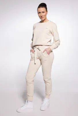 Produktbild von Gatta - Jogginghose Damen Baumwolle - Sweathose für Frauen - Beige - L
