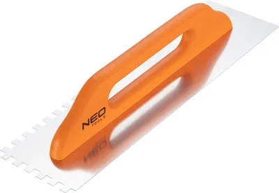 Immagine prodotto di Raschietto con denti, 480 x 128 mm, dimensioni dei denti 10 x 10 x 10 mm, manico in legno