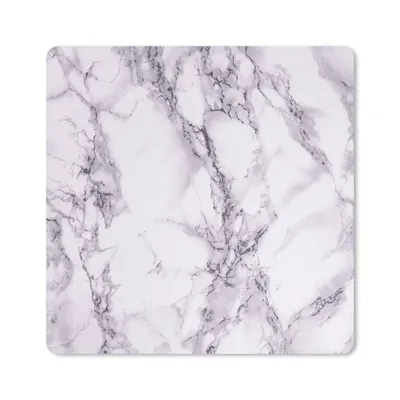 Produktbild von MuchoWow® Mauspad Mousepad Marmor - Adern - Violett 20x20 cm - Mousepads - Maus Mat - Pad - Mausunterlage - Desk Mat - Bureauartikeln