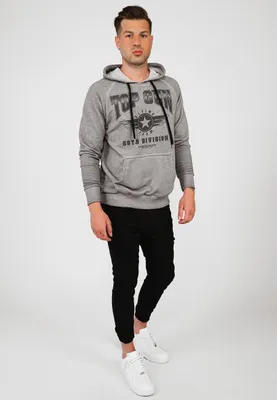 Produktbild von Top Gun Hoodie TG20212102 Herren light grey M