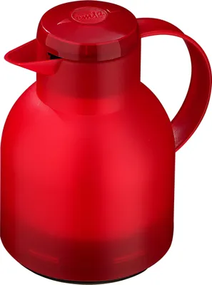 Produktbild von emsa Isolierkanne SAMBA 1 Liter Quick Press, Farbe transluzentes Kirschrot