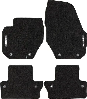 Image de Tapis de sol pour Volvo S60 II 2010-2018 / V60 I 2010-2018 Velours Noir 4Pcs
