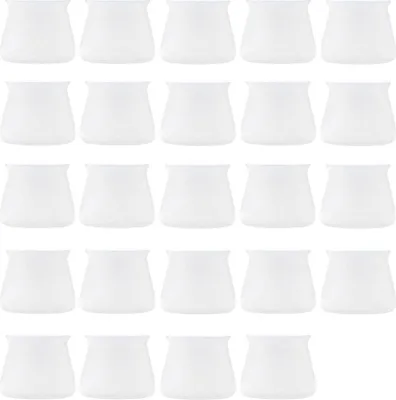 Produktbild von 24 Silikon-Stuhlbeinkappen – Möbelfußschoner – Gleitfüße für Tische – Hockerbeinschoner verhindern Kratzer und Geräusche