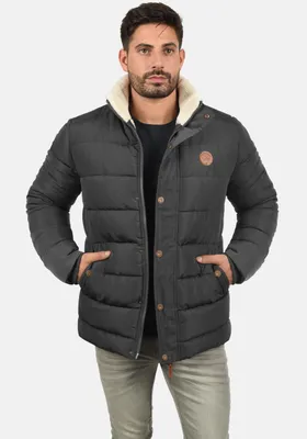 Produktbild von BLEND BHFrederic Herren Winterjacke Steppjacke Jacke gefüttert mit abnehmbarer Kapuze Kordelzug Knöpfen Eingrifftaschen Regular fit