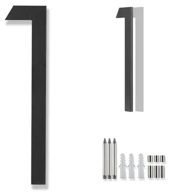 Imagen del producto de Número de casa de metal, 20 cm, color , resistente a la intemperie, para uso en exteriores