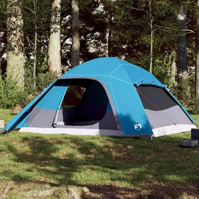 Immagine prodotto di vidaXL Tenda familiare a cupola 6 persone Blu Impermeabile