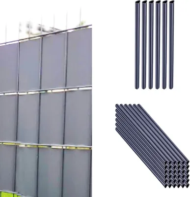 Productafbeelding van Bevestigingsclips voor Privacyfolie - Klemrails voor Hekwerk en Tuin