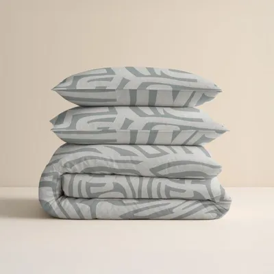 Immagine prodotto di Sleeptime 100% flanella Danis verde/grigio 140 x 200/220 cm