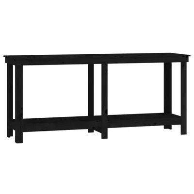 Obrázek produktu pro vidaXL Pracovní stůl černý 180x50x80 cm Masivní borovicové dřevo