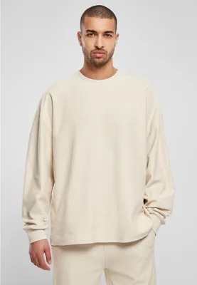 Produktbild von Urban Classics TB4926 | Rib Terry Boxy Crew Herrenpulli - Farbe: softseagrass - Größe: 5XL