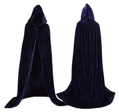 Obrázok produktu pre Omgoods – Mäkký plášť s kapucňou na Halloween, ideálny na cosplay – 135 cm