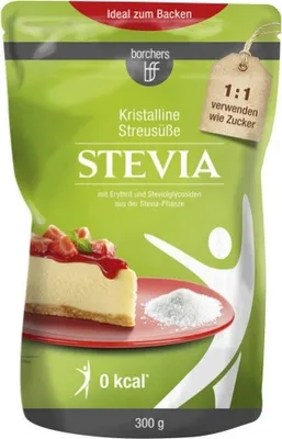 Produktbild von Borchers Stevia kristalline Streusüße (300 g)