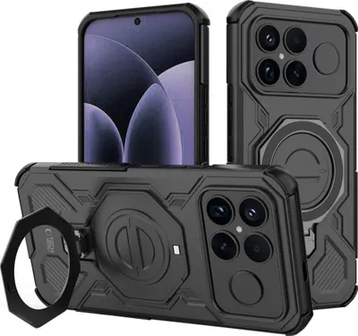 Immagine prodotto di Custodia per cellulare con supporto per Xiaomi POCO F8 Ultra, Tech-Protect TacticStand con MagSafe, nero opaco