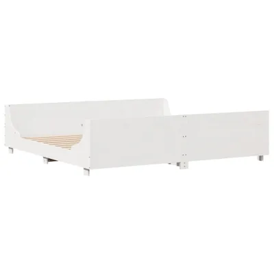 Obrázok produktu pre Posteľ bez matraca biela 180x200 cm masívna borovica