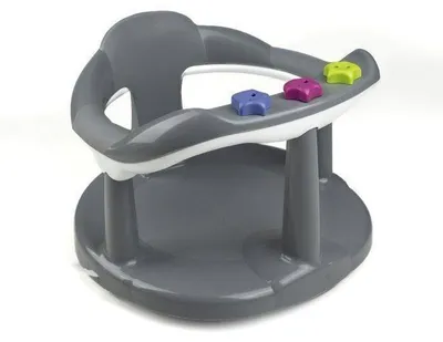 Image de Anneau de bain - THERMOBABY - AQUABABY - De 7 à 16 mois - 3 jeux éducatifs - Gris taupe