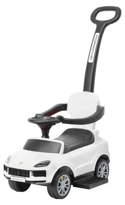 Image de Vélo sans pédales pour enfants avec barre de guidage Milly Mally Porsche Cayenne blanc