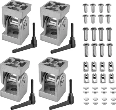 Produktbild von KLAK 30 - Gelenkverbinder Gelenk mit Klemmhebel Nut 8 für Aluprofil 30-er - 4 Stück