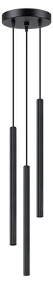 Produktbild von Pendelleuchte Metall G9 B: 20 cm H: max. 120 cm Schwarz 3-flammig Modern Hängelampe