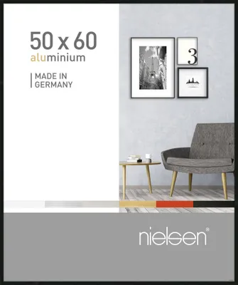Produktbild von nielsen Aluminium Bilderrahmen Pixel, 50x60 cm, Schwarz