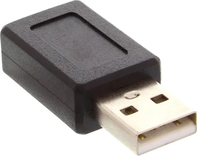 Image de InLine® 33500A Adaptateur USB 2.0, prise A sur prise femelle mini-5 broches