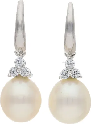 Produktbild von Ohrhänger Damen 925 Silber Süßwasser Zuchtperlen Zirkonia JL10-06-3106
