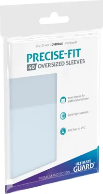 Produktbild von Ultimate Guard Precise-Fit Sleeves Oversized Transparent (40)