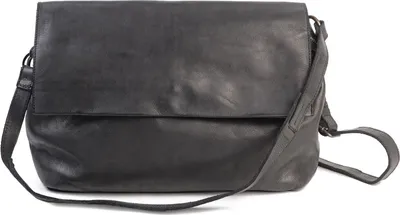 Produktbild von HAROLD'S Leder Schultertasche Umhängetasche Submarine Handbag Flap Black schwarz