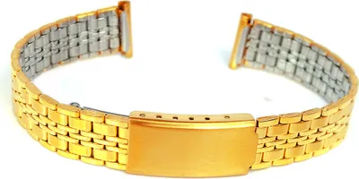 Produktbild von Minott Uhrenarmband 14mm Edelstahl gelbgoldfarben Edelstahlband