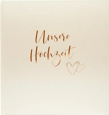 Produktbild von Goldbuch Herzklopfen  30x31 60 weiße Seiten Hochzeit   08174