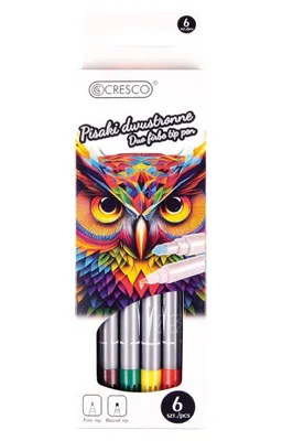 Image de Marqueurs double face 6 couleurs