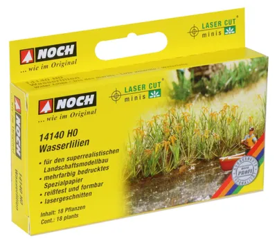 Wasserlilien Landschaftsmodellierung H0 Kunststoff mehrfarbig