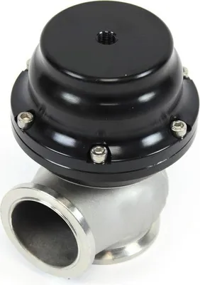 Imagen del producto de Turbo con válvula de descarga externa, 44 mm, conexión V-band, presión de sobrealimentación de 1,6 bar, hasta aproximadamente 600 CV, color